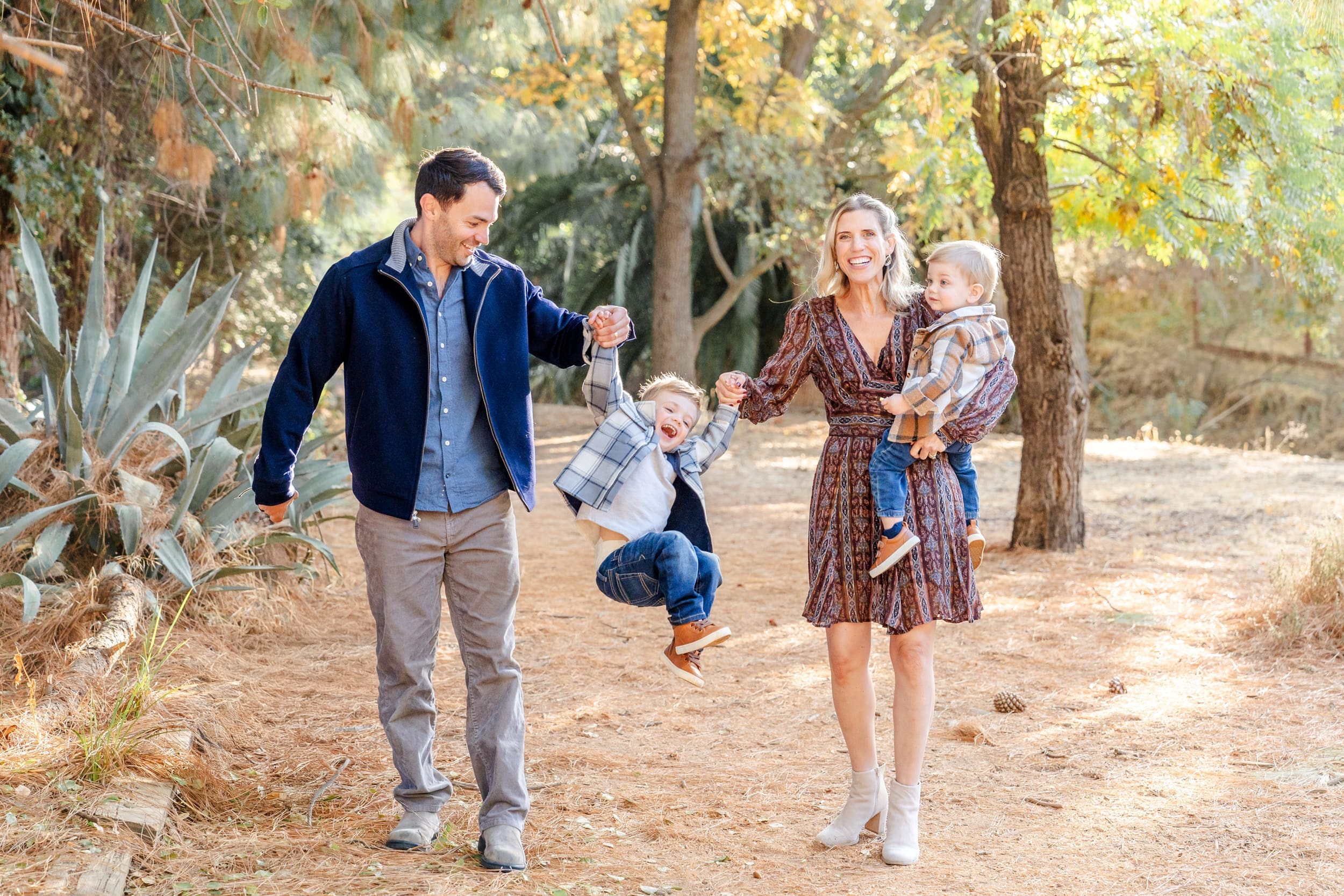 Family Playing at Markham Nature Park