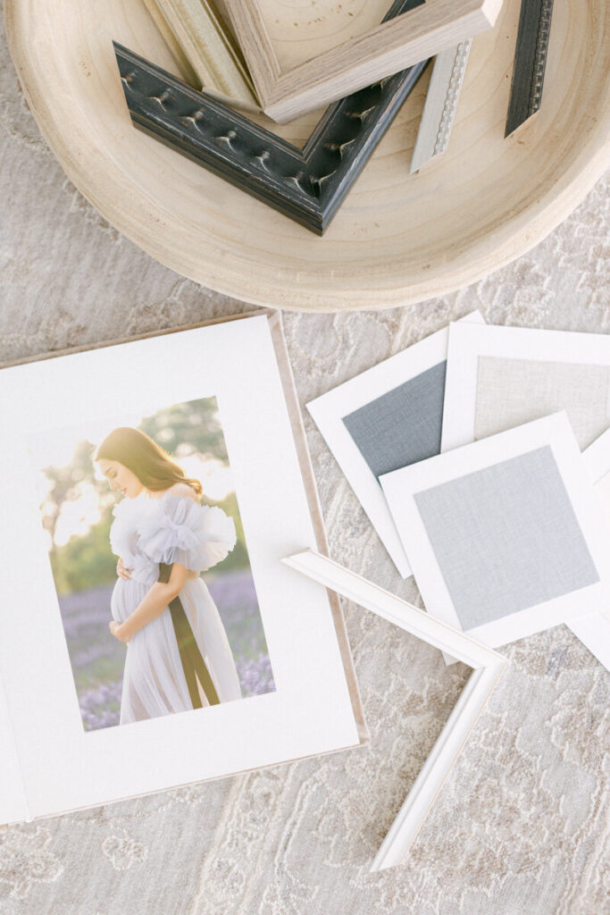 Luxury printed family photo album and wall art preserving Bay Area family memories by Meg Karaan Photography